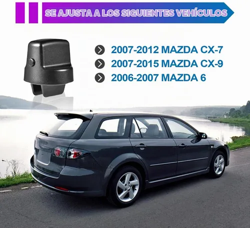 Vista 6 de Botón de encendido de arranque sin llave de repuesto para Mazda CX-9 2007-2015 2007-2011 CX7 2006-2007 Mazda 6 Pomo de llave de encendido y juego