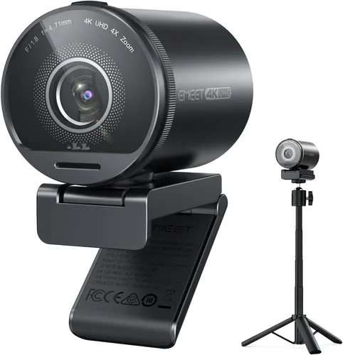 Vista 14 de EMEET Cámara web S600 4K con trípode para transmisión, sensor Sony de 1/2.55 pulgadas, enfoque automático PDAF, 1080P @60FPS, 2 micrófonos