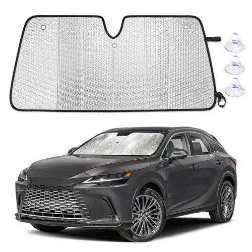 Vista 70 de EcoNour Parasol plegable para parabrisas de Mazda 3 2014-2016 2017 2018, parasol para ventana delantera de automóvil, protección UV, bloqueador