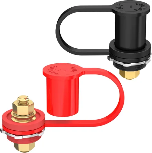 Vista 8 de Joinfworld Terminales de batería remotos con espárrago de 3/8" Poste de salto de batería con cubierta, Kit de poste de carga de batería de 250A