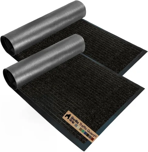 Vista 74 de GORILLA GRIP Traffic Guard - Tapete resistente para interiores y exteriores Negro