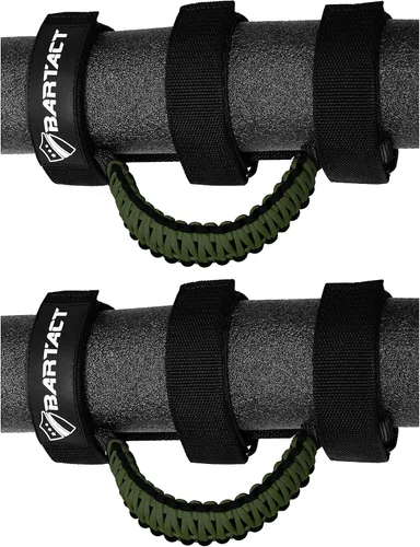 Vista 7 de Bartact Asas de Agarre para Barra Antivuelco Jeep Wrangler JL, JK, TJ, YJ y Jeep Gladiator 1955–2023 Hebilla de Metal Mejorada, Asas de Agarre