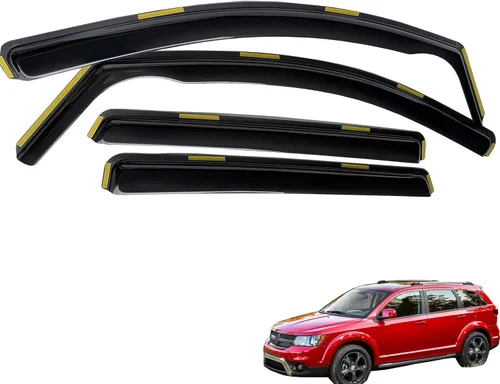 Vista 32 de inchannel - Visera de ventana compatible con Toyota 4Runner 2010-2024, protectores de lluvia, deflector de viento, humo, 4 piezas