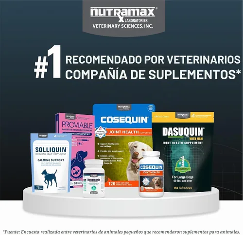 Vista 9 de Comprimidos masticables para articulaciones de perro Dasaquin (150 unidades) Tamaño de perro: Grande (60+ lbs) Glucosamine and Chondroitin, ASU
