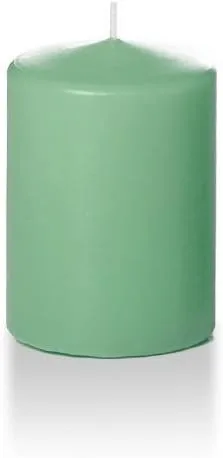 Vista 153 de Yummi - Velas redondas de pilar blancas de 3 pulgadas x 4 pulgadas, 3 por paquete