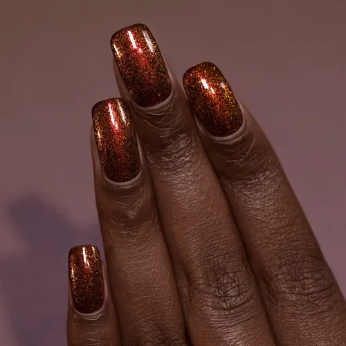 Vista 4 de ILNP Autumn - Esmalte de uñas brillante marrón cálido