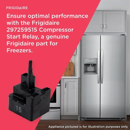 Vista 4 de Frigidaire 297259515 Relé de arranque del compresor - Reemplazo exacto - NO universal - Verifique el número de pieza antes de comprar