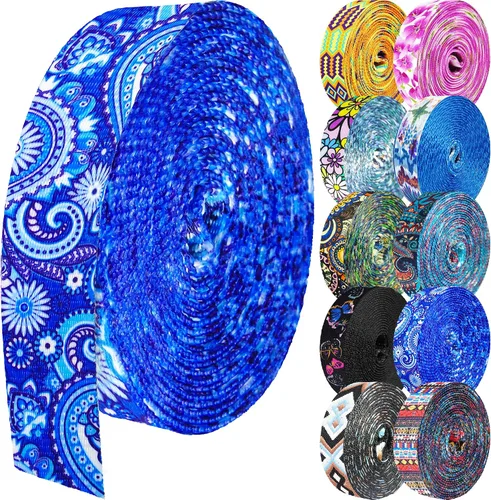Vista 62 de 1.5 pulgadas Correa de nailon con patrón, correas de cinturón de nailon, correas para bolso, correas para mochila, cinturón de nailon