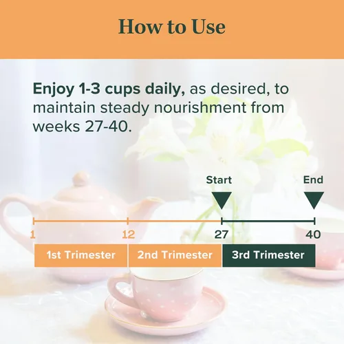 Vista 7 de Jade Tea - Té orgánico del tercer trimestre Té de embarazo - Tonificación y preparación para el nacimiento Salud uterina maximizada