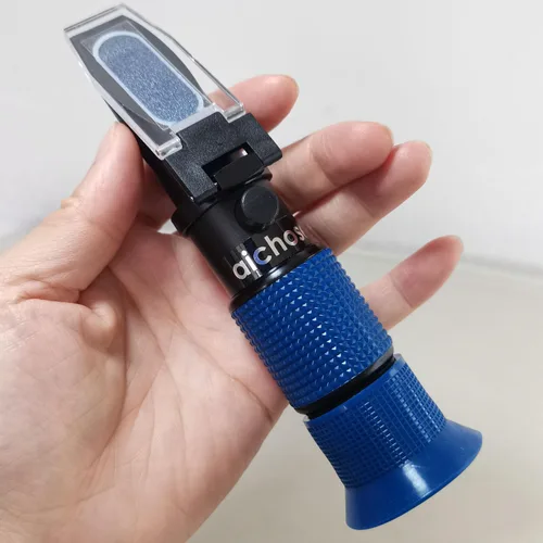 Vista 7 de Aichose - Refractómetro con 0-80% Brix y función automática de compensación de temperatura para medir el contenido de azúcar en frutas, miel, jarabe