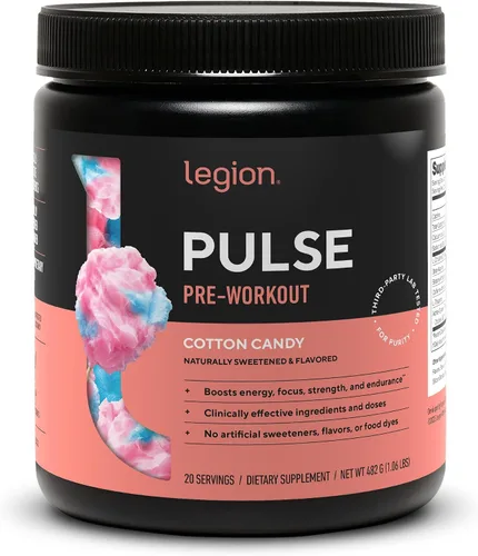Vista 24 de LEGION Pulse Pre Workout - Bebida preentrenamiento de óxido nítrico totalmente natural para aumentar la energía, sin creatina, endulzada