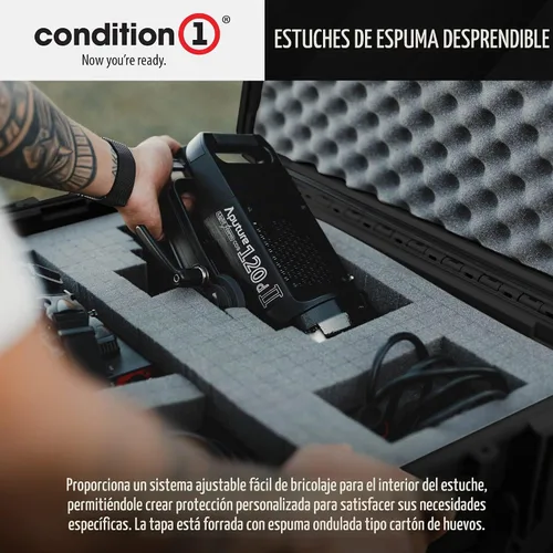 Vista 6 de Condition 1 Estuche rígido resistente al agua de 25 pulgadas, modelo 024, negro