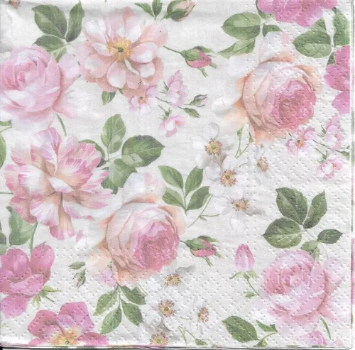 Vista 15 de English Roses Bird - Servilletas de papel bonitas, 20 servilletas florales de 13 pulgadas, servilletas suaves de 3 capas para fiesta de jardín