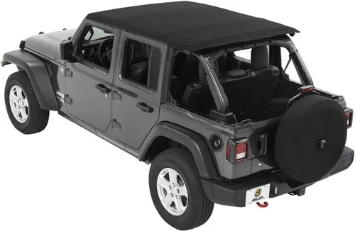 Vista 4 de Bestop Diamante negro Tre 5686335 para Jeep Wrangler JL 4 puertas 2018-2027