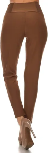 Vista 2 de LA12ST - Pantalones rectos para mujer con cremallera sólida