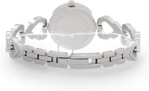 Vista 2 de Bulova Box Set - Reloj de cuarzo para mujer cristal de acero inoxidable tono plateado modelo 96X136