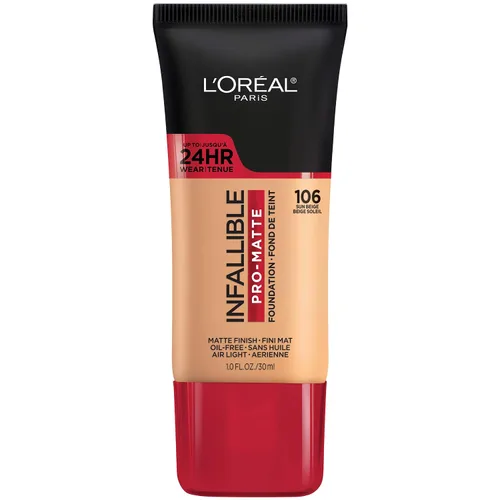 Vista 35 de L'Oreal Paris Cosmetics Makeup Infallible Pro-Matte - Base líquida de larga duración, True Porcelain, 1 onza líquida.