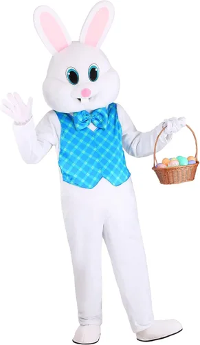 Vista 2 de Adult Sweet Easter Bunny Costume Easter Bunny Mascot Outfit