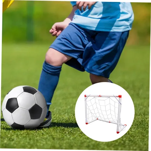 Vista 5 de Luxshiny Portería de fútbol portátil plegable para puerta de fútbol ligera resistente a la intemperie para jugar en interiores y exteriores