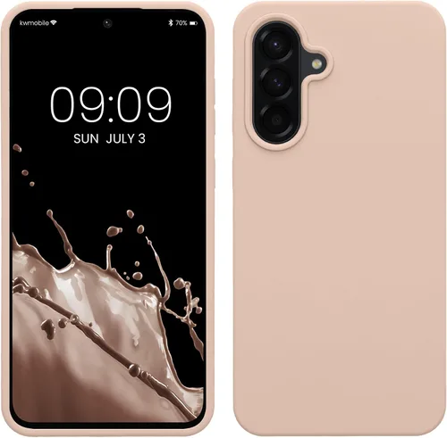 Vista 78 de kwmobile Funda Compatible con Samsung Galaxy A14 5G - Funda de teléfono de TPU y silicona con acabado suave - Verde Lima