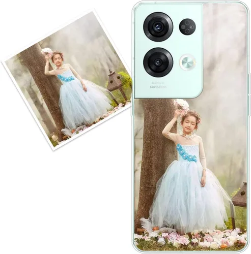 Vista 285 de Funda personalizada compatible con Oppo A1 Pro, fundas de teléfono personalizadas con imagen de foto, imagen de texto, cubierta transparente