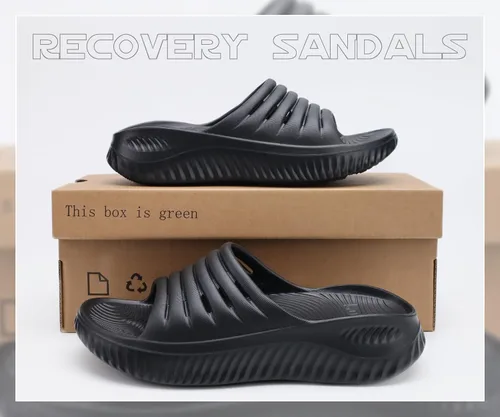 Vista 6 de KuaiLu Sandalias de recuperación para mujer con cómodo apoyo para fascitis plantar, sandalias deportivas ortopédicas con puntera abierta, cojín