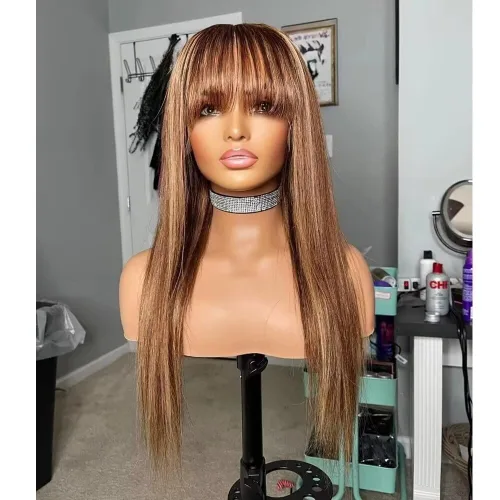 Vista 19 de Peluca de cabello Remy brasileño ondulado 4/30, cabello Remy brasileño prearrancado de 13 x 6, peluca de encaje frontal HD, sin pegamento, peluca