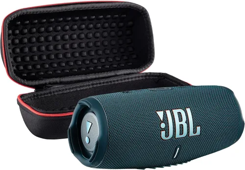 Vista 11 de JBL Altavoz Bluetooth inalámbrico Charge 5 (negro) Audio resistente al agua IP67 para exteriores con graves profundos y tiempo de reproducción
