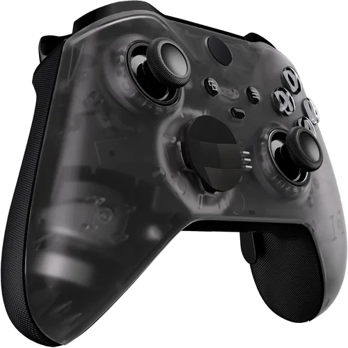 Vista 8 de eXtremeRate Cubierta frontal de repuesto negra transparente para Xbox One Elite Controller Series 2 (modelo 1797), carcasa frontal personalizada