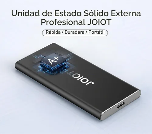 Vista 6 de JOIOT SSD portátil de 1 TB de hasta 2000 MB/s USB-C USB 3.2 Gen 2x2 SSD externo con funda protectora a prueba de golpes tipo C unidad externa