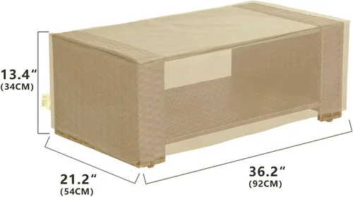 Vista 6 de Fundas para Muebles de Patio, Funda para Muebles de Exterior Impermeable, Fundas de Juego de Muebles de Patio para Juego de Conversación al Aire