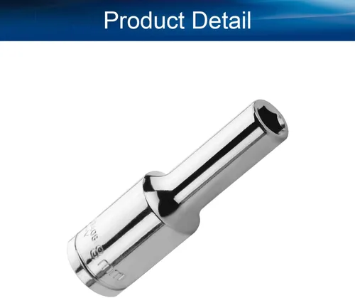 Vista 4 de Auniwaig 1/2" Drive x 0.315 in Deep 6-Point Impact Socket, métrico, Cr-V, conector fraccional mecánico