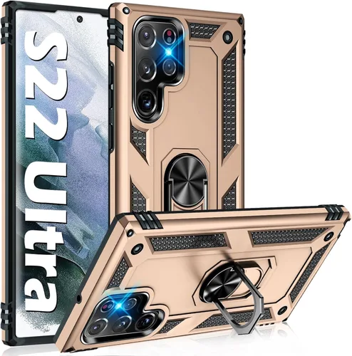 Vista 10 de Funda protectora resistente para Samsung Galaxy S22 Ultra de grado militar, a prueba de golpes, Galaxy S22 Ultra 5G, funda protectora resistente