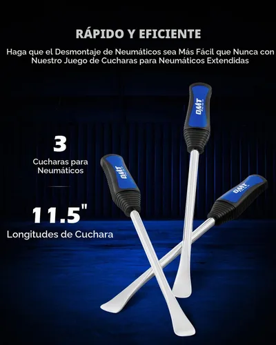 Vista 4 de Orion Motor Tech Kit de cuchara para neumáticos, 20 piezas de herramienta de cambio de neumáticos para motocicleta, motocross, césped, tractor