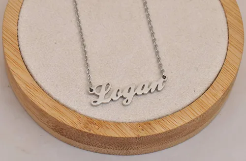 Vista 4 de Custom Name Necklace Personalized Customized Any Names Stainless Steel Jewelry for Womens Mothers