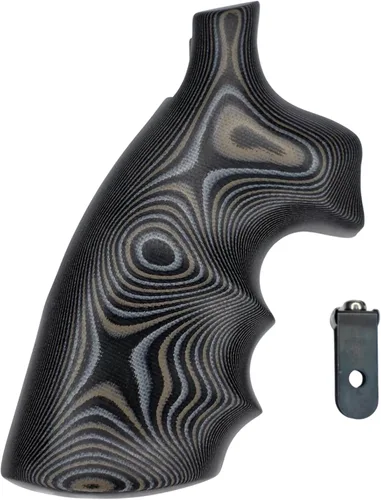 Vista 3 de Hogue Hogue, S&W K/L Frame Round Butt Grips, Convertir, Ranuras para los dedos, G10