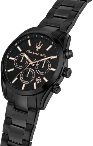 Vista 5 de Attrazione Reloj para hombre Edición Limitada, Multifunción, Reloj de Cuarzo - R8853151009, Negro