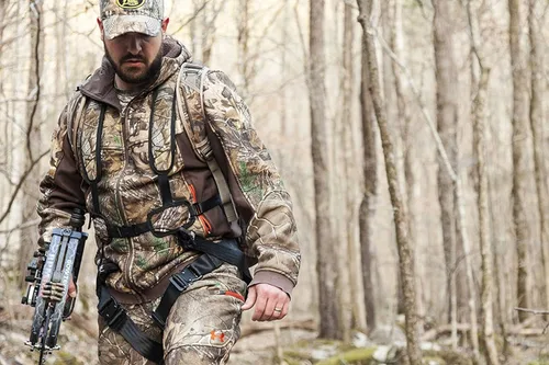 Vista 3 de Arnés Hunter Safety System X-1 para cazadores con arco en rodales, ligero, cómodo, seguro para todas las estaciones, gran movilidad
