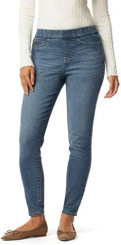 Vista 17 de Signature by Levi Strauss & Co. Gold - Pantalones de mezclilla ajustados, totalmente moldeadores, con cierre de cremallera, para mujer
