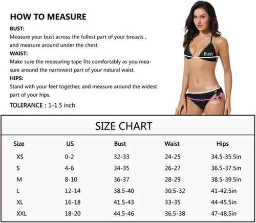 Vista 2 de HJJKLLP Conjunto de bikini triangular de dos piezas con diseño de hoja de arce con bandera de Canadá para mujer con lazo lateral inferior