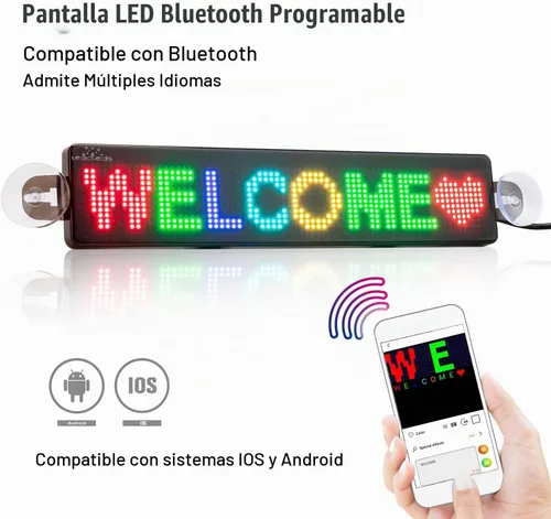 Vista 2 de El RGB que desplaza las muestras LED, tablero programable de la exhibición