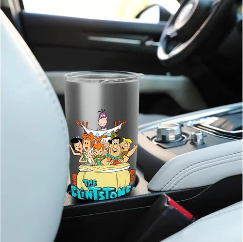 Vista 6 de The Flintstones - Vaso aislado de acero inoxidable vintage