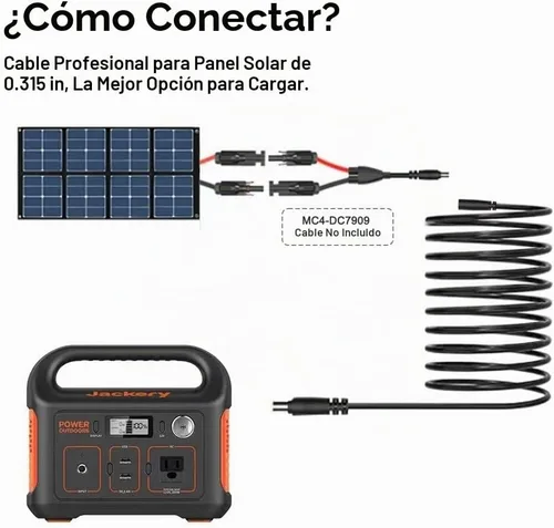 Vista 7 de Cable de extensión solar de 30 pies 14AWG DC7909 para Jackery/Anker/BLUETTI/EBL/GRECEL/Westinghouse y muchos otros generadores solares de central