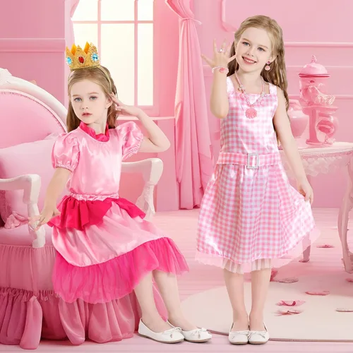 Vista 7 de Chillife Princess Dresses for Girls,Kids Dress Up Clothes Costume Set Princess Toys Gift Girl for Little Girls Ages 3-6yrs