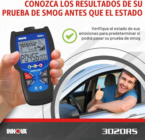 Vista 5 de INNOVA 3020RS Lector de códigos de motor de verificación rápido y fácil de usar, herramienta de escaneo OBD2 para ABS Clear con recomendaciones