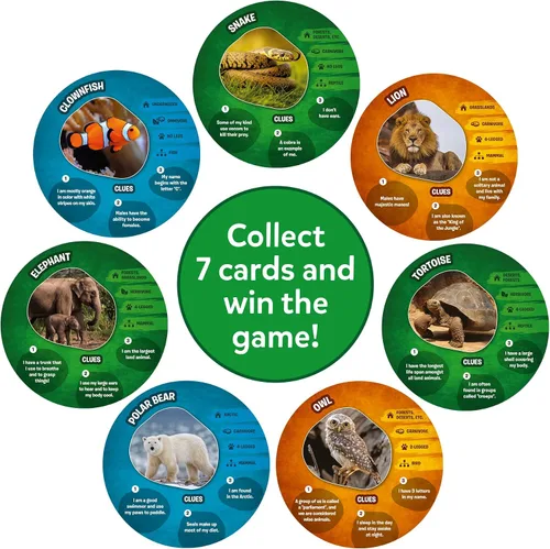 Vista 5 de Skillmatics Adivina en 10 pistas de imágenes de animales