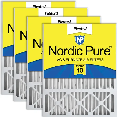 Vista 24 de Nordic Pure 16x25x5 (15_3/4 x 24_3/4 x 4_3/8) Honeywell/Lennox Filtro de aire de reemplazo MERV 8 1 unidad