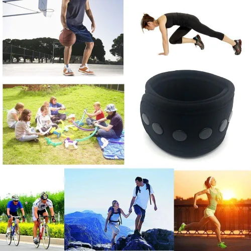 Vista 6 de Wanty Pulsera de brazo con hebilla ancha ajustable con bolsa de malla para Fitbit Inspire 3/Versa 4/Charge 3/Charge 6/Galaxy Fit3/FITVII/WHOOP 4.0