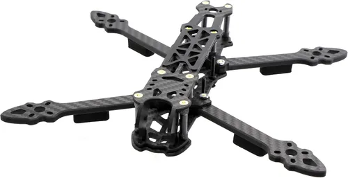 Vista 7 de 225 mm. FPV Racing Drone Marco de fibra de carbono 5" cuadracóptero Kit de marco Freestyle con correa para la batería Lipo