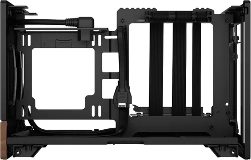 Vista 16 de Fractal Design Terra Graphite - Panel frontal de madera de nogal - Factor de forma pequeño - Carcasa para juegos Mini ITX - Cable elevador PCIe 4.0